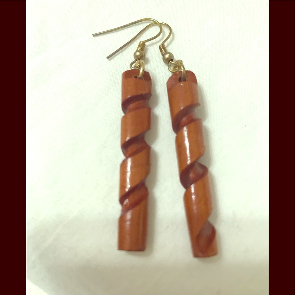 Homemade Fashion Earrings Cylindrical